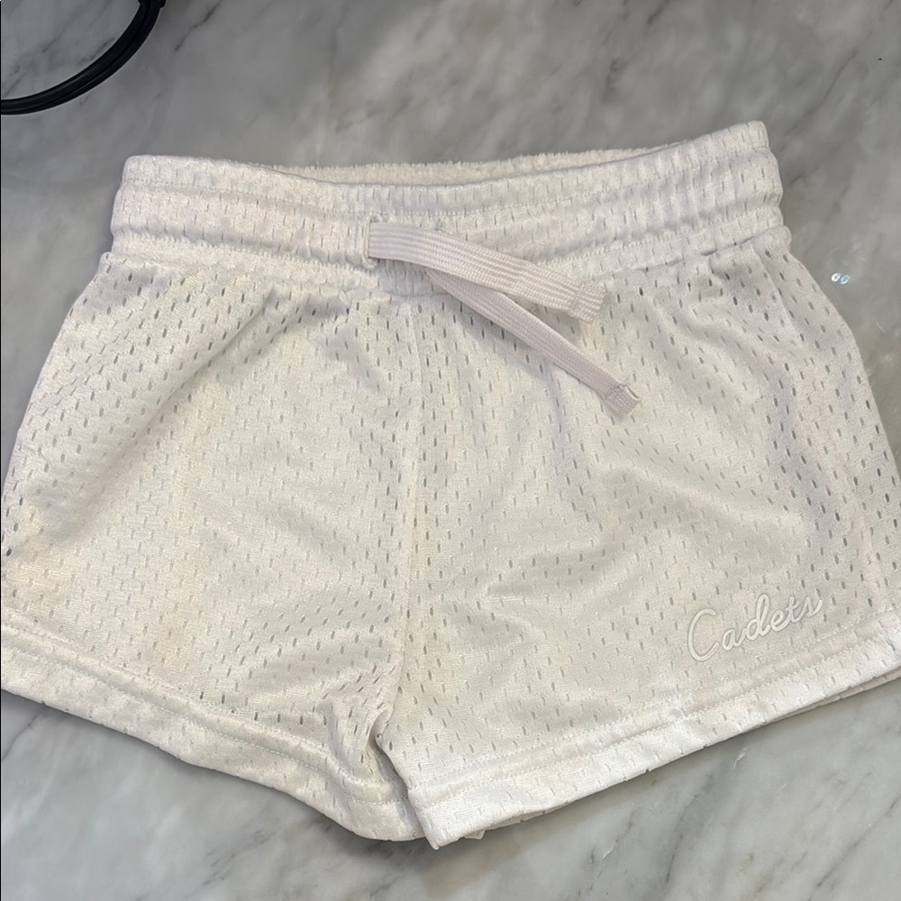 Boys cadets mesh White Shorts